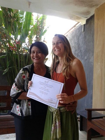 Reeva Bali Spa School Student